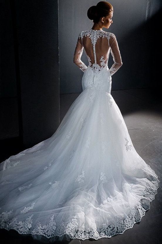 50 Beautiful Open Back Wedding Dress 2020 - AllPeachs