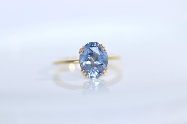 Natural Sky blue sapphire Ring